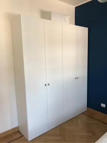 Armadio a quattro ante bianco avorio