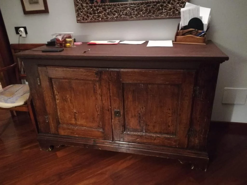 Cassettone antico, prima del restauro